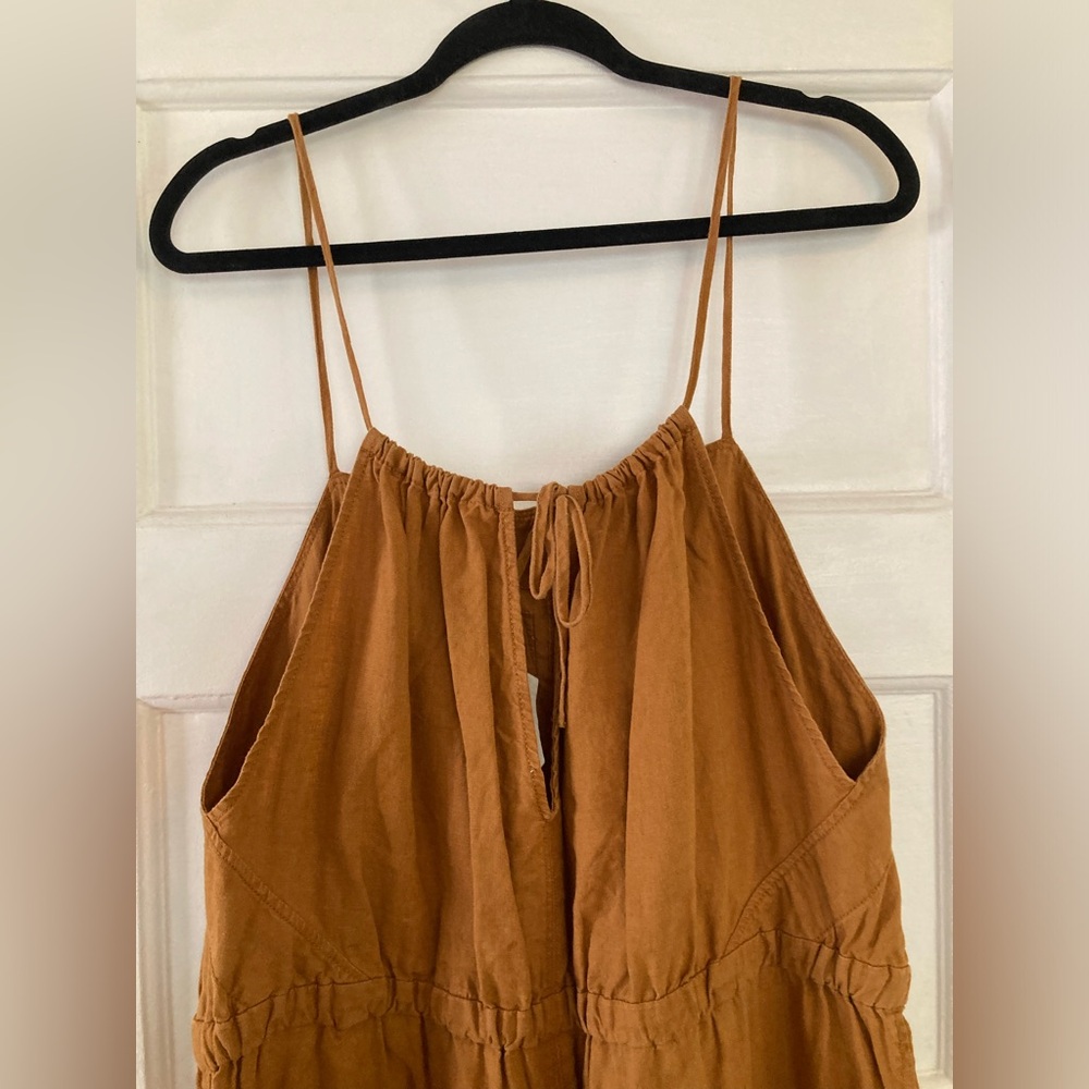 Everlane, 100% Linen, Mustard Yellow Jumpsuit - Picture 4 of 5